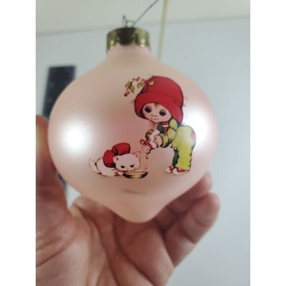 Vintage 1984 Hallmark Keepsake Pink Glass Ornament A Gift of Friendship *READ* - Picture 7 of 10